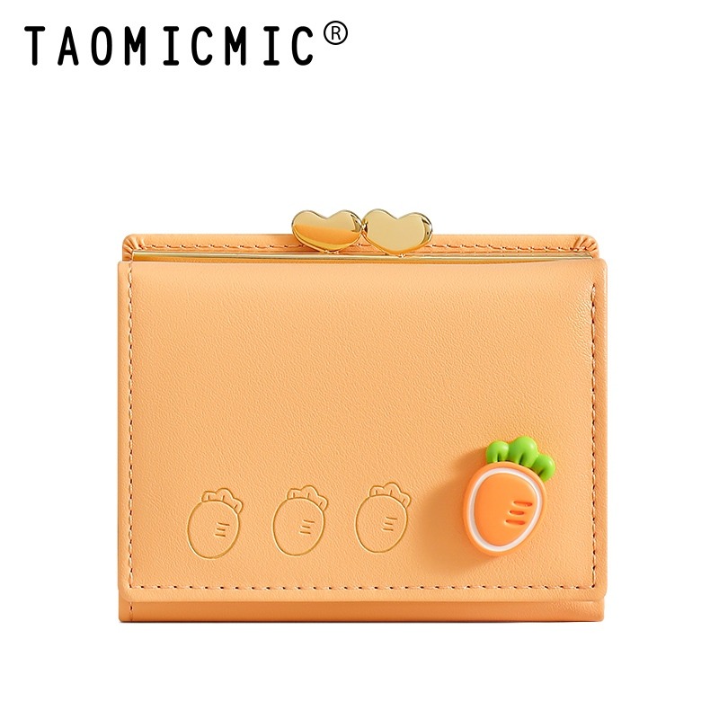 【巔品購物】韓式PU短夾 環保皮革皮包 韓式迷你零錢包 清新淑女風短夾 韓式三折錢包 韓式皮夾-規格圖8