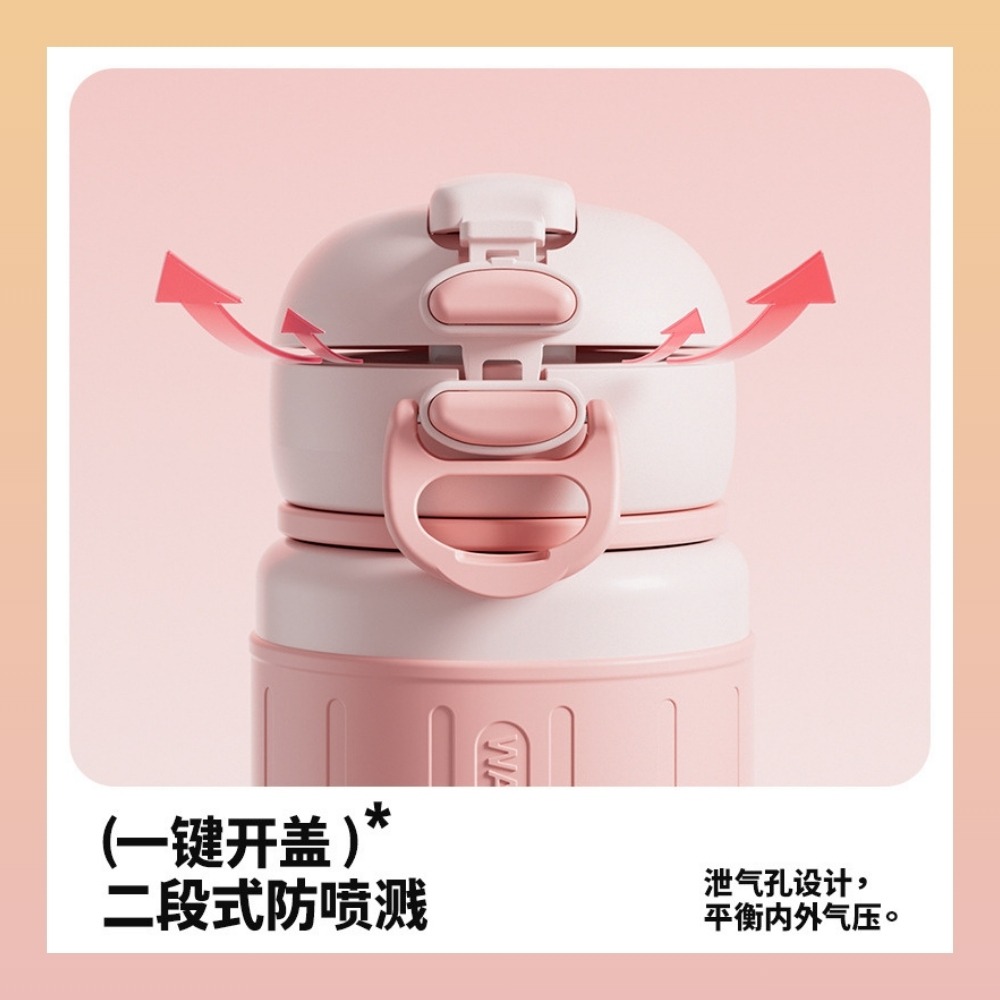 【巔品購物】雙彈跳 316不鏽鋼 500ml 保溫杯 保溫瓶 保溫水壺 雙飲杯 雙飲保溫杯-細節圖4