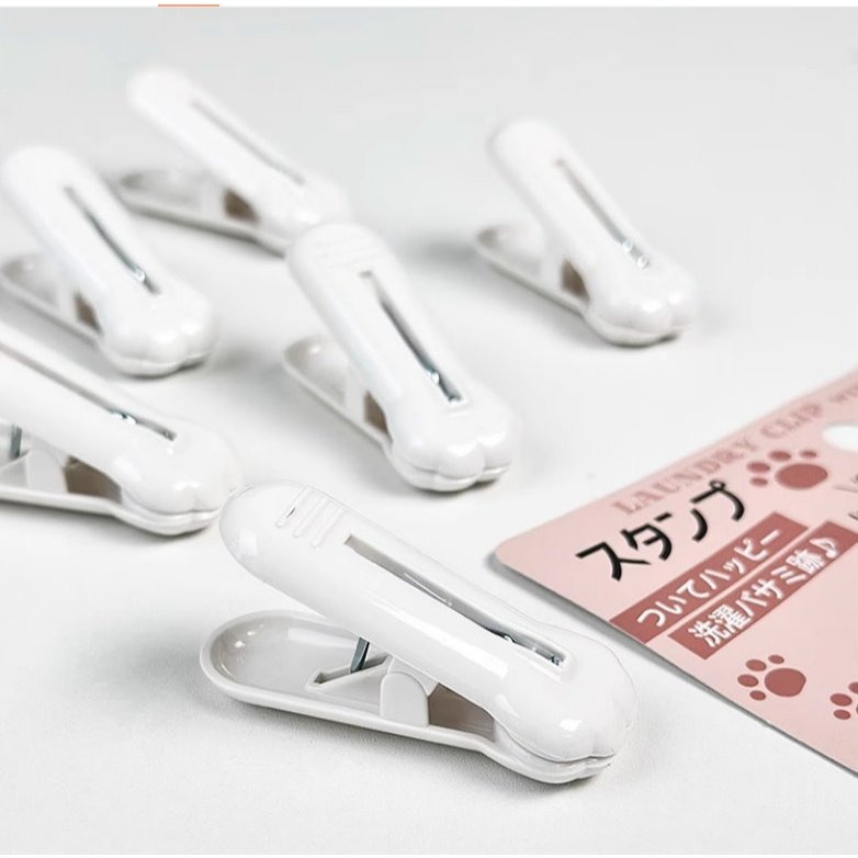 【巔品購物】✅發票 台灣現貨 日本貓爪印曬衣夾 貓貓晾衣夾 貓爪晾衣夾 貓腳印衣夾 貓肉球曬衣夾-細節圖3