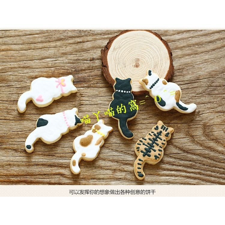 【巔品購物】✅發票 貓咪小魚餅乾模 餅乾壓模 餅乾模具 卡通餅乾模 糖霜餅乾模 翻糖工具 切模 巧克力壓模餅乾模-細節圖3