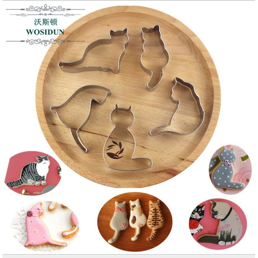 【巔品購物】✅發票 貓咪小魚餅乾模 餅乾壓模 餅乾模具 卡通餅乾模 糖霜餅乾模 翻糖工具 切模 巧克力壓模餅乾模-細節圖4