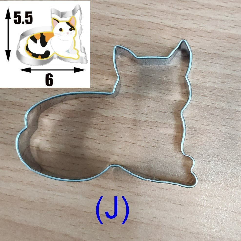 【巔品購物】✅發票 貓咪小魚餅乾模 餅乾壓模 餅乾模具 卡通餅乾模 糖霜餅乾模 翻糖工具 切模 巧克力壓模餅乾模-規格圖9