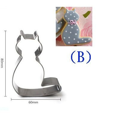 【巔品購物】✅發票 貓咪小魚餅乾模 餅乾壓模 餅乾模具 卡通餅乾模 糖霜餅乾模 翻糖工具 切模 巧克力壓模餅乾模-規格圖9