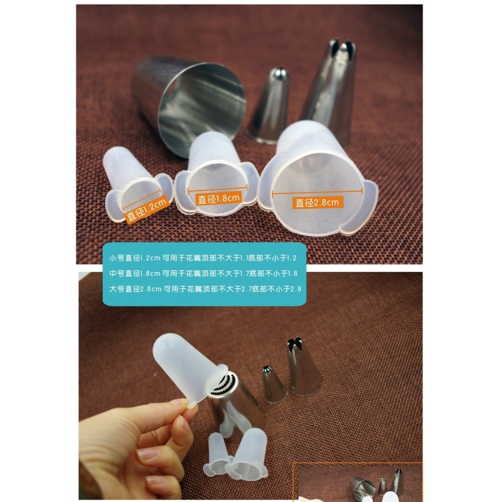 【巔品】✅發票&現貨 (3個一組) 面大師 花嘴保護套 裱花嘴保護蓋 保存沒使用完的曲奇麵糊和打發鮮奶油 烘焙用品 裱花-細節圖4
