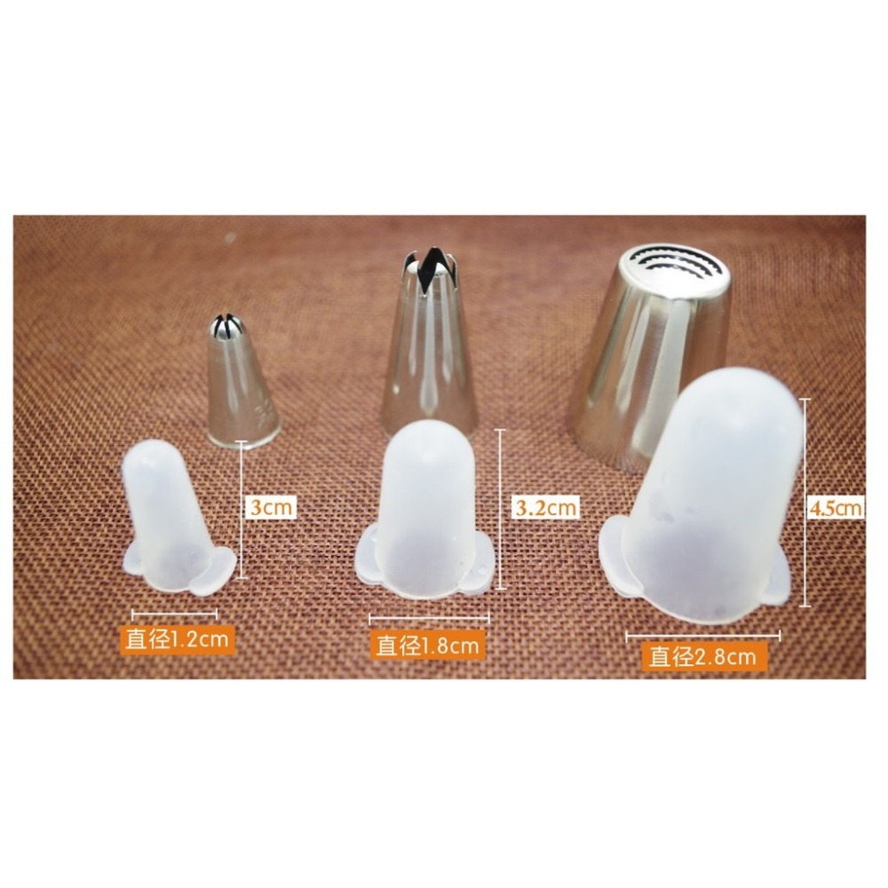 【巔品】✅發票&現貨 (3個一組) 面大師 花嘴保護套 裱花嘴保護蓋 保存沒使用完的曲奇麵糊和打發鮮奶油 烘焙用品 裱花-細節圖6