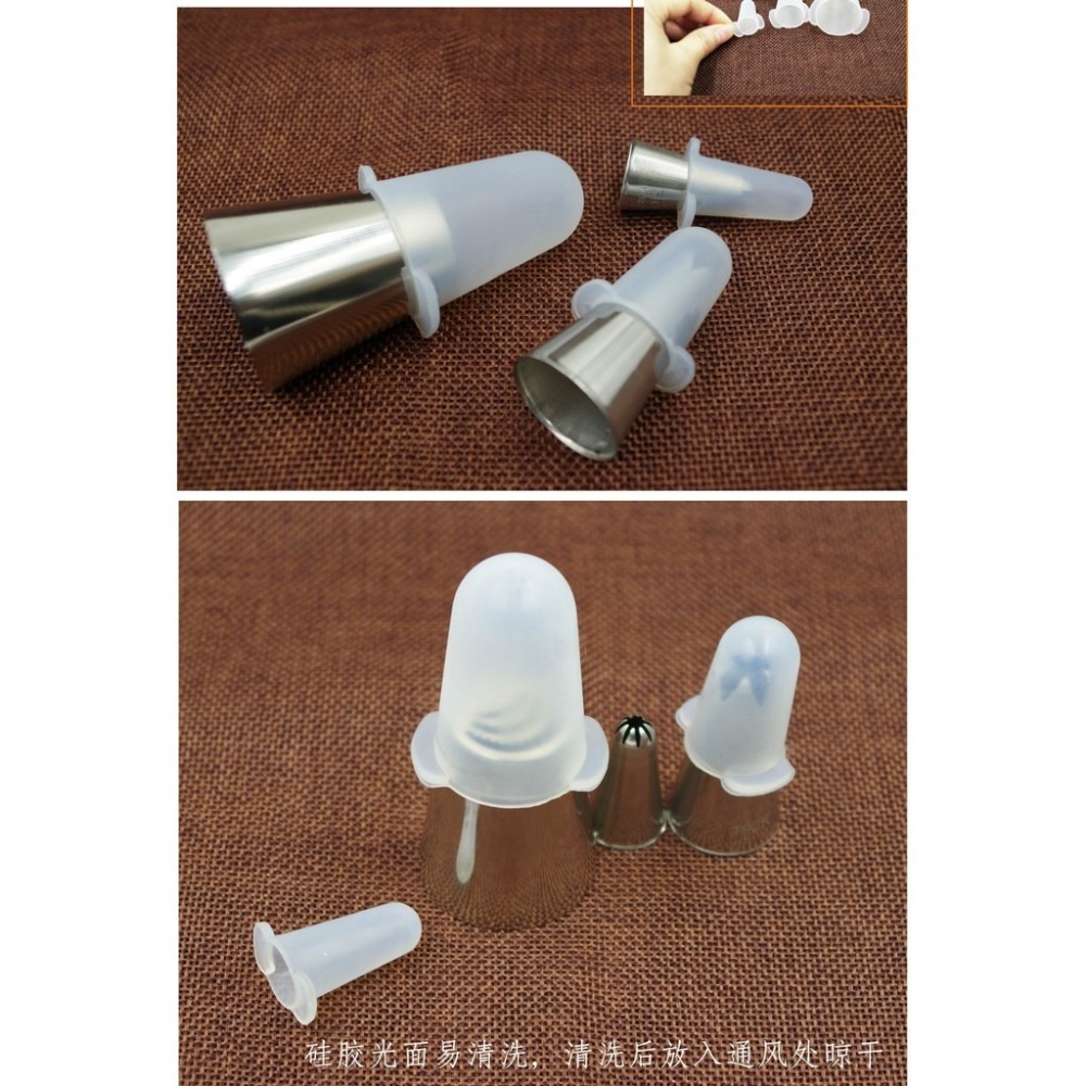 【巔品】✅發票&現貨 (3個一組) 面大師 花嘴保護套 裱花嘴保護蓋 保存沒使用完的曲奇麵糊和打發鮮奶油 烘焙用品 裱花-細節圖8