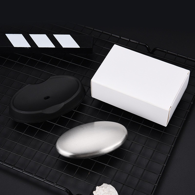 【巔品】✅(發票 現貨) 304不鏽鋼去味皂 304不鏽鋼皂 去異味皂 去魚腥皂 金屬肥皂 廚房工具 創意肥皂 橢圓形皂-細節圖9