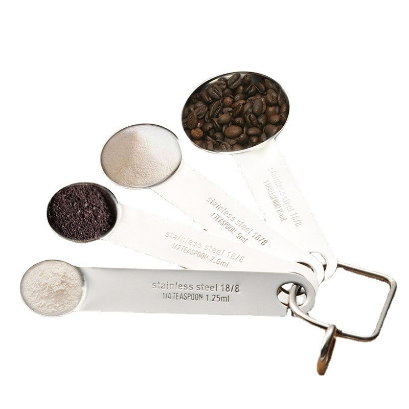 【巔品購物】✅發票 現貨 304不鏽鋼量勺 304不鏽鋼量匙 奶粉勺 料理用具 料理量杯-細節圖2
