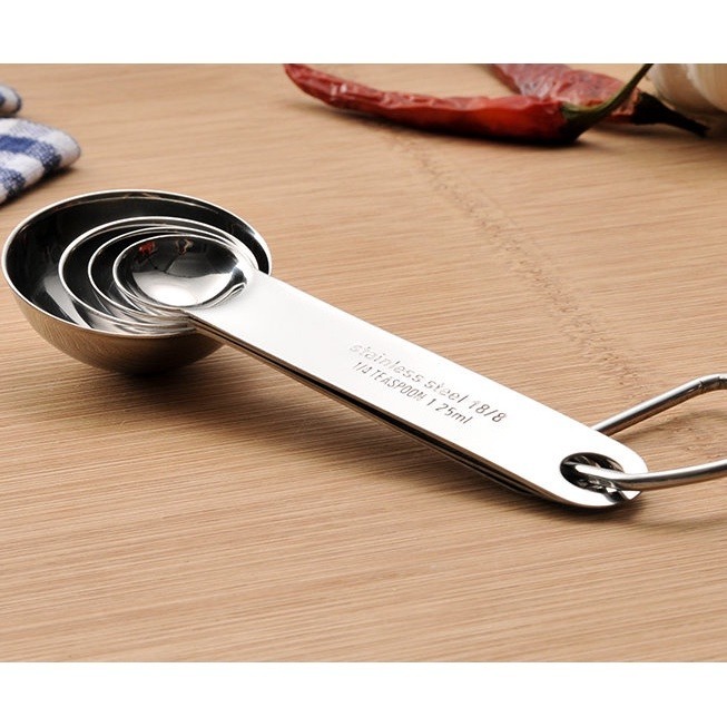 【巔品購物】✅發票 現貨 304不鏽鋼量勺 304不鏽鋼量匙 奶粉勺 料理用具 料理量杯-細節圖4