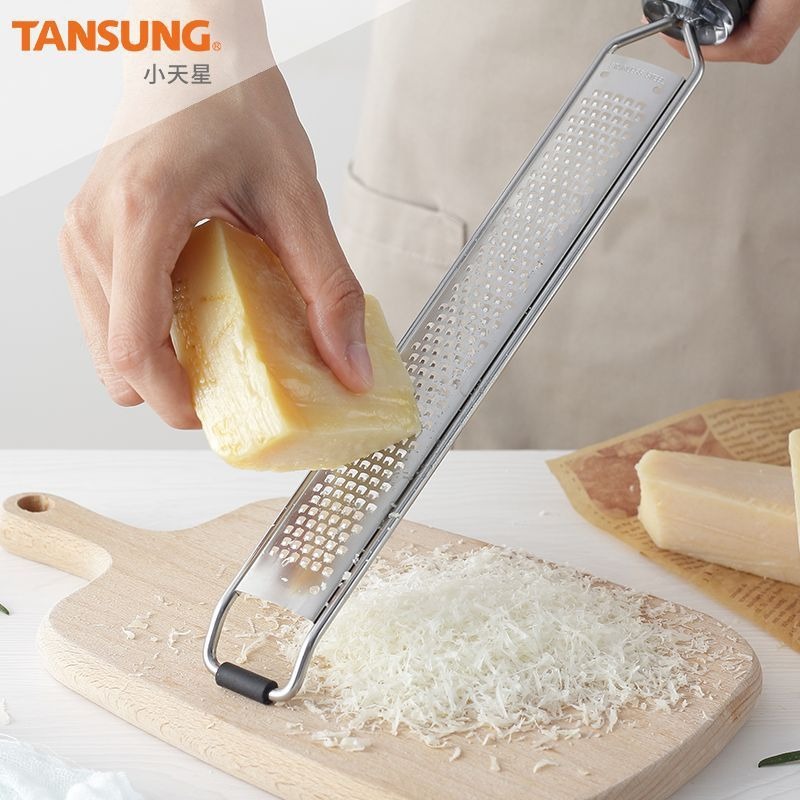 【巔品購物】304不鏽鋼奶油起司刨刀 檸檬鉋刀 刨絲器 胡蘿蔔刨絲-細節圖2