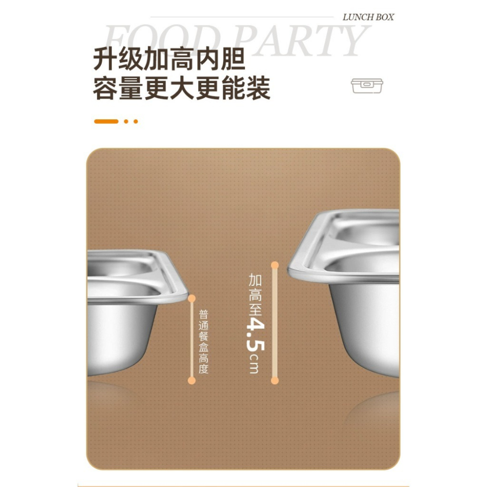 【巔品購物】【可進微波爐】304不鏽鋼便當盒 微波加熱 隔水保溫 便當盒 午餐盒 密封便當盒 上班族自帶餐盒 學生餐盒-細節圖7