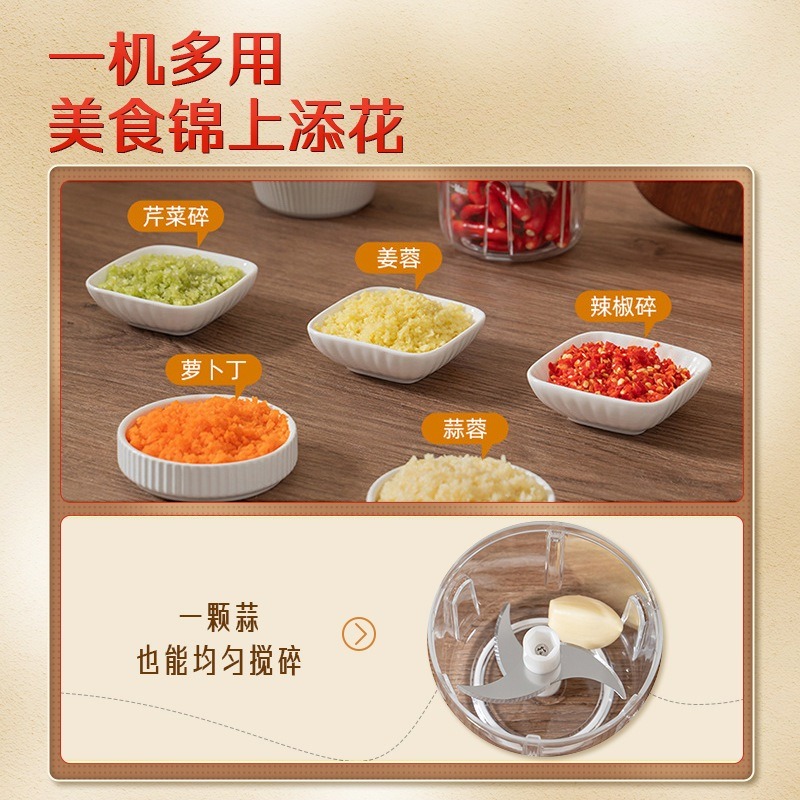 【巔品購物】250ml 手動拉蒜器 打蒜器 切末器 切菜器 拉蒜神器 切末黑科技 蒜泥 姜泥 蒜蓉 肉末-細節圖2