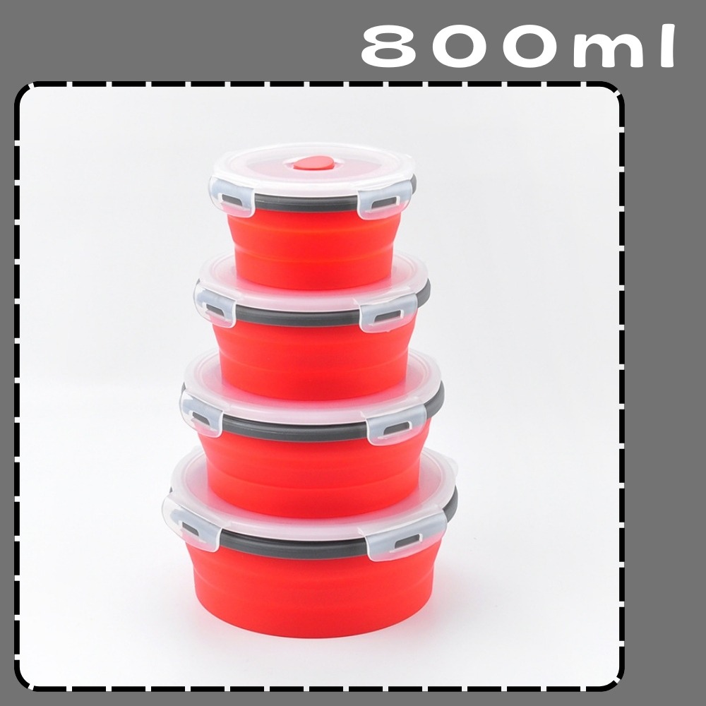 (圓形)灰邊紅800ml