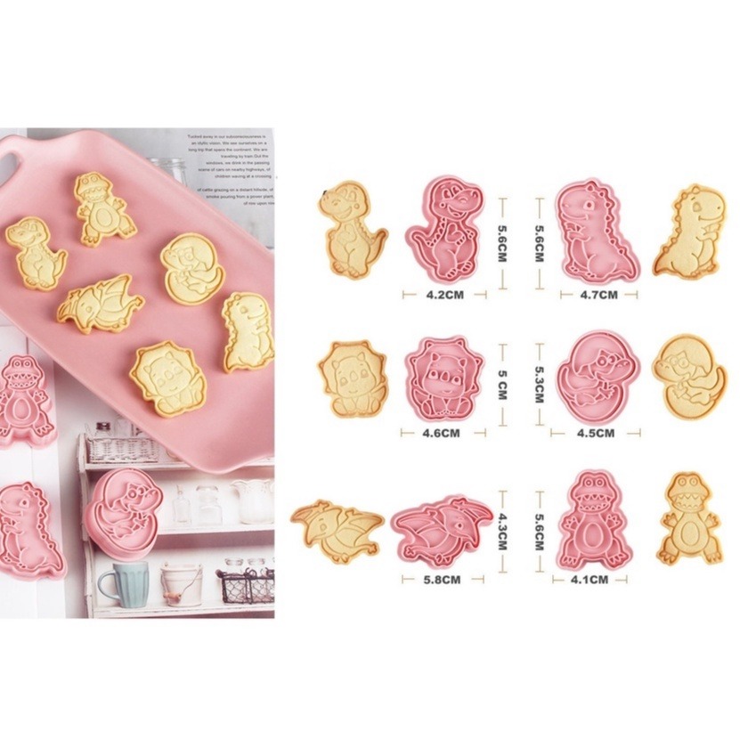 【巔品】✅發票 現貨 餅乾模 6件套/8件套招財貓餅乾壓模 卡通餅乾模 鳳梨酥模 綠豆糕壓模 翻糖餅乾曲奇 壓模 糖霜餅-規格圖9