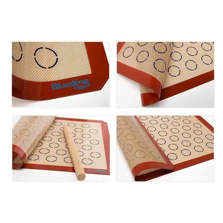 【巔品】正版 Bluedrop 藍點 馬卡龍矽膠墊 矽膠烤墊 37*57全盤烤箱/35公升 商用烤盤 餅乾烤墊 曲奇烤墊-細節圖6