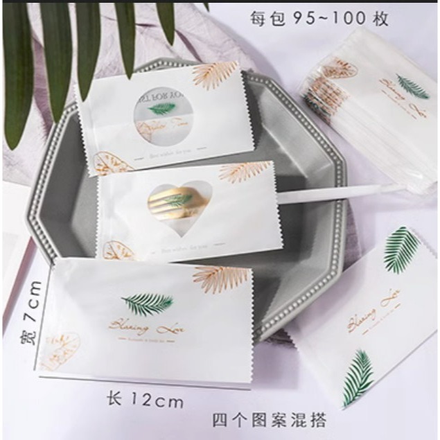 【巔品】✅發票 7*12公分 綠豆糕包裝袋 花花/綠葉機封袋 雪Q餅包裝袋 雪花酥袋 牛軋糖機封袋 鳯梨酥機封袋 餅乾袋-規格圖9