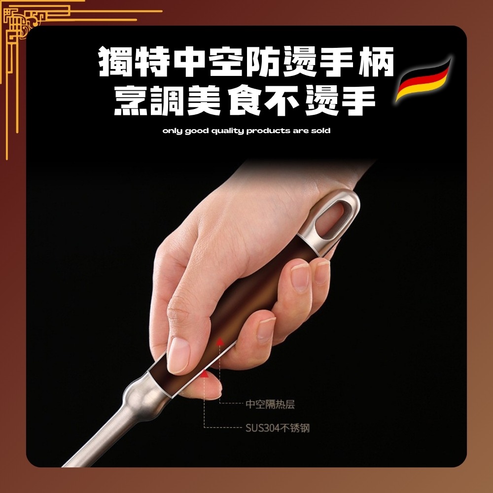 【巔品購物】✅發票 304不鏽鋼漏勺 餃子撈 麵勺 瀝水漏勺 油炸勺 火鍋勺 過濾網漏 家用大漏勺-細節圖10