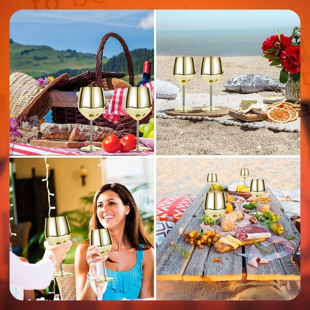 【巔品購物】304不鏽鋼酒杯 不鏽鋼杯 紅酒杯 304酒杯-細節圖5