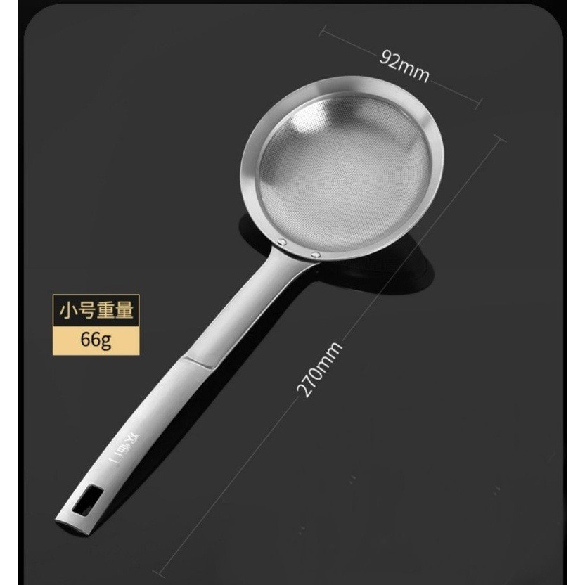 【巔品購物】✅發票 台灣現貨 304不鏽鋼油撈勺 油隔過濾網 漏勺 撈油渣 漏油勺 去油格油細孔網篩 網篩 打沫勺-細節圖5