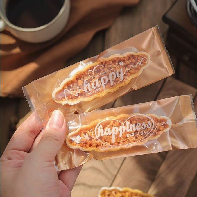 【巔品購物】焦糖杏仁堅果酥包裝袋 糯米船包裝袋 二合一 長方形牛軋酥餅機封袋 機封袋 包裝袋 糯米船袋-規格圖8