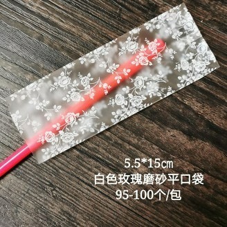 (5)白色玫瑰花(5.5*15公分)