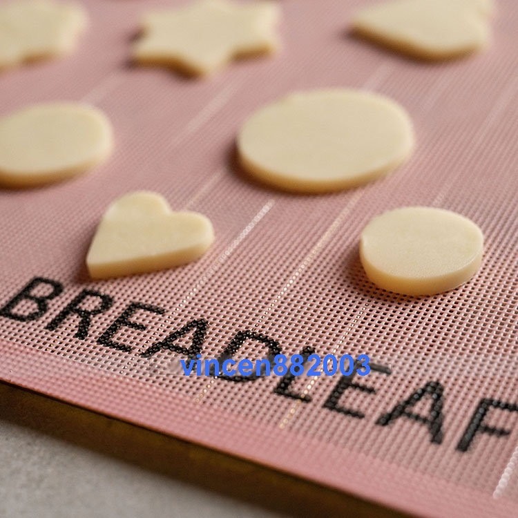 【巔品】✅發票&現貨 BREADLEAF  30*40公分 粉紅色鏤空網格墊 洞洞烤墊 透氣矽膠網格 矽膠墊 糖霜餅乾用-細節圖2