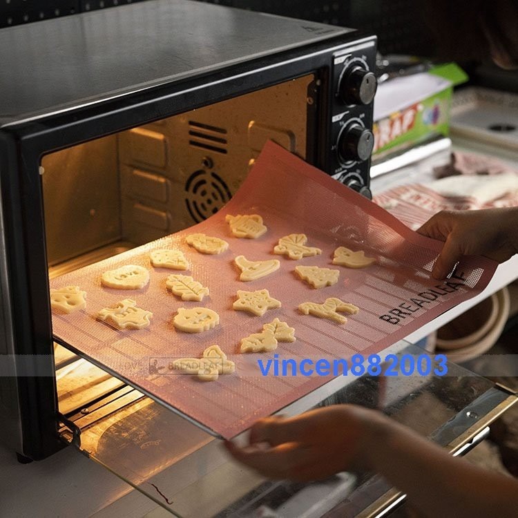 【巔品】✅發票&現貨 BREADLEAF  30*40公分 粉紅色鏤空網格墊 洞洞烤墊 透氣矽膠網格 矽膠墊 糖霜餅乾用-細節圖3