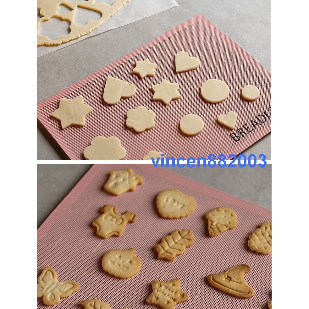 【巔品】✅發票&現貨 BREADLEAF  30*40公分 粉紅色鏤空網格墊 洞洞烤墊 透氣矽膠網格 矽膠墊 糖霜餅乾用-細節圖4