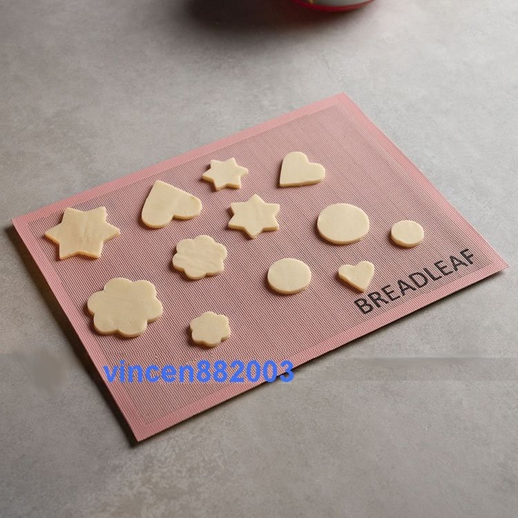 【巔品】✅發票&現貨 BREADLEAF  30*40公分 粉紅色鏤空網格墊 洞洞烤墊 透氣矽膠網格 矽膠墊 糖霜餅乾用-細節圖5