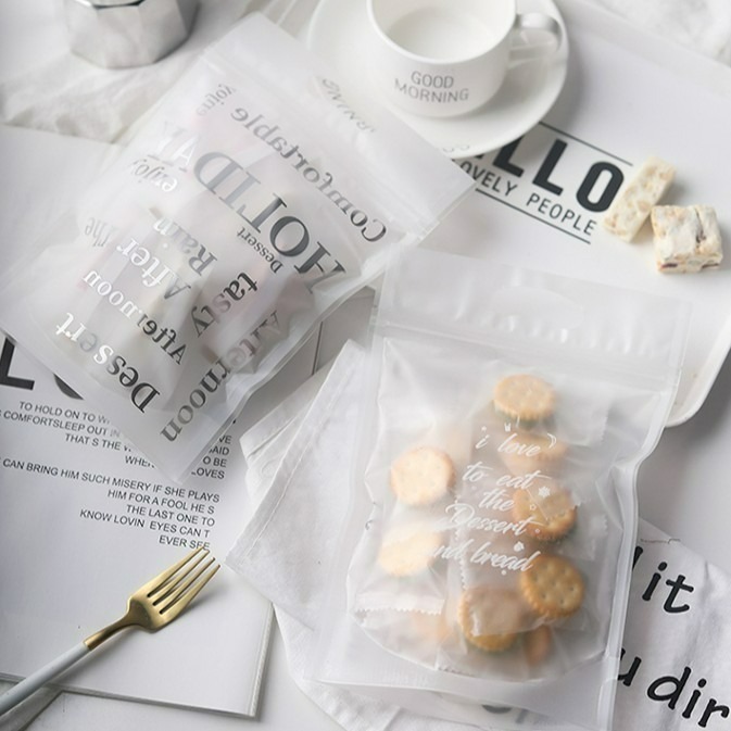 (1)磨砂白底銀字英文(25入)