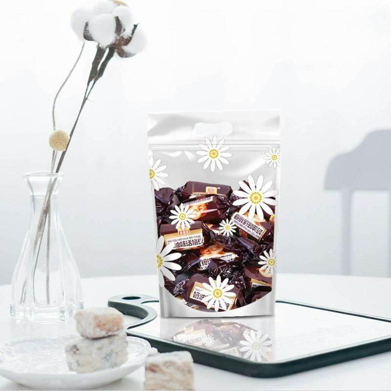 【巔品】🍒25入 站立袋 夾鏈袋 磨砂食品站立拉鍊袋 點心袋 餅乾袋 雪Q餅袋 牛軋糖袋 糖果袋 牛軋餅包裝袋 雪花酥-規格圖8