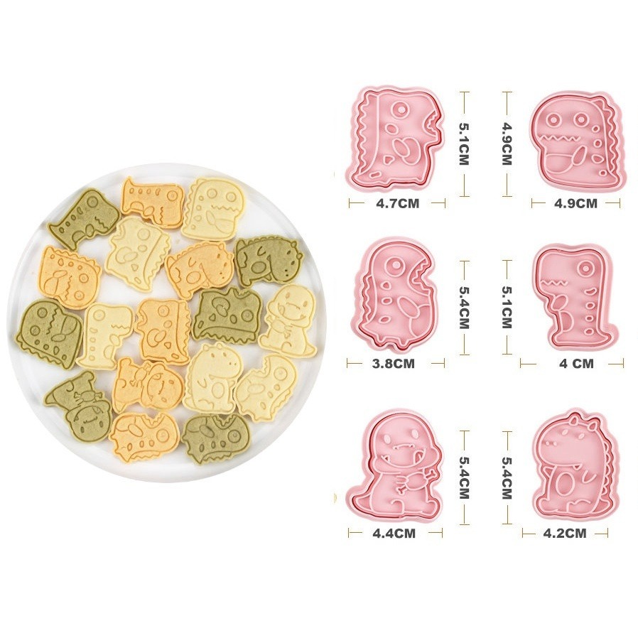 【巔品】✅發票 現貨 餅乾模 6件套/8件套招財貓餅乾壓模 卡通餅乾模 鳳梨酥模 綠豆糕壓模 翻糖餅乾曲奇 壓模 糖霜餅-規格圖9