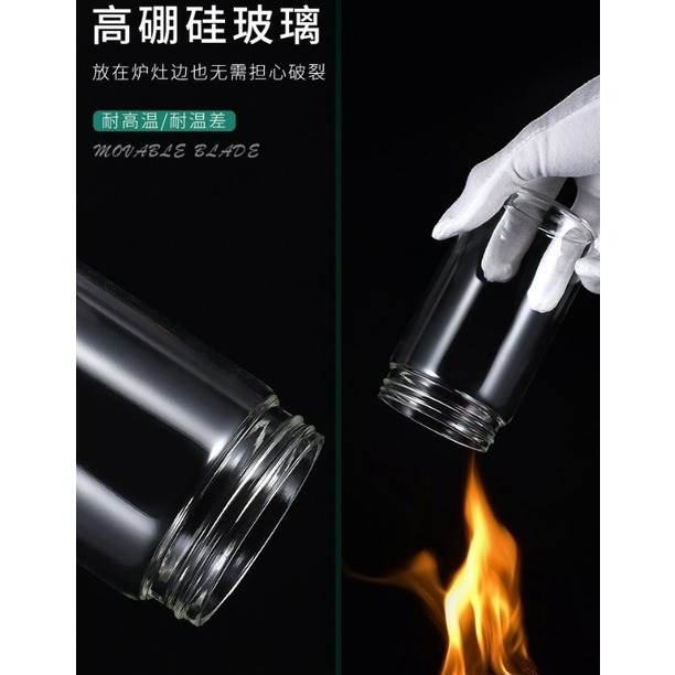 【巔品購物】✅發票 玻璃調味罐 帶勺304不鏽鋼調味料瓶 密封調味瓶 蜂蜜瓶 油刷瓶 調料盒 調味罐-細節圖5
