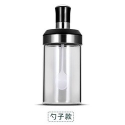 【巔品購物】✅發票 玻璃調味罐 帶勺304不鏽鋼調味料瓶 密封調味瓶 蜂蜜瓶 油刷瓶 調料盒 調味罐-規格圖7