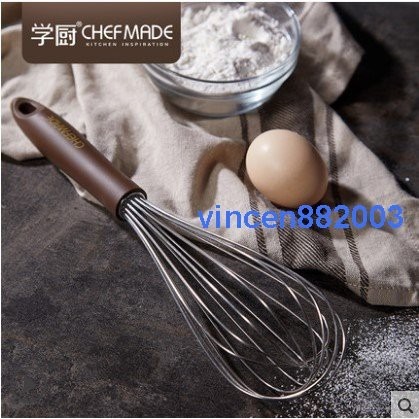 【巔品購物】✅發票&現貨 學廚 304不鏽鋼 手動打蛋器 攪拌器 手持打蛋器 chefmade-細節圖2