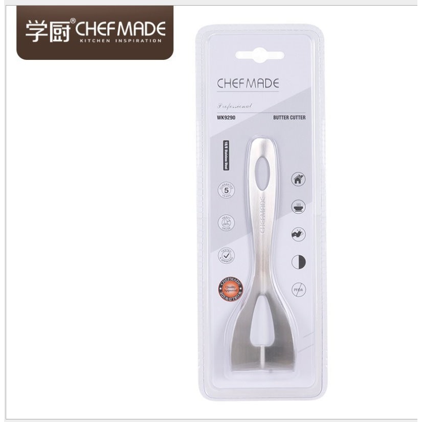 【巔品購物】現貨 chefmade學廚不鏽鋼奶油刀 黃油刀 奶油切刀 起士切刀 烘焙工具-規格圖8