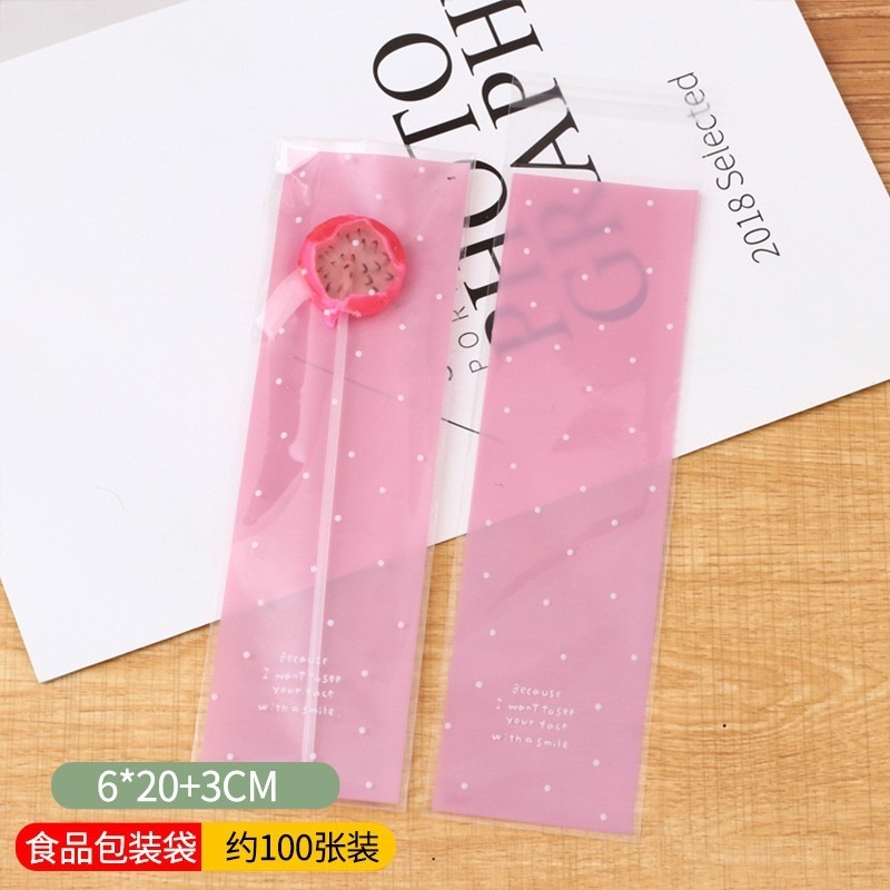 粉紫底白色點點6*20公分