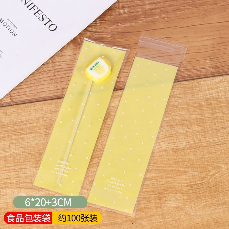 【巔品】✅ 發票 長條蛋捲袋 [6*18/6*20公分 自黏袋] 長條餅乾自黏袋 蛋捲包裝袋 脆笛酥阿拉棒包裝袋 巫婆手-規格圖9