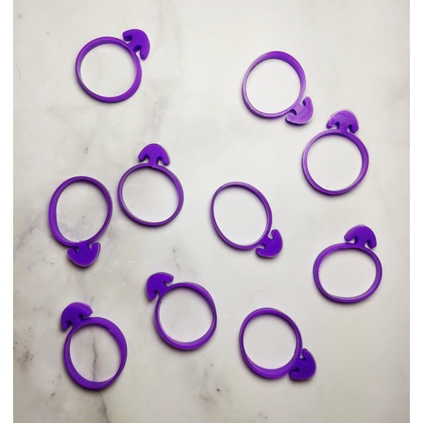 【巔品購物】(10個入) 裱花袋固定環 奶油裱花袋綁口帶 矽膠固定環 擠花袋固定環 擠花袋綁繩 烘焙用品-細節圖3