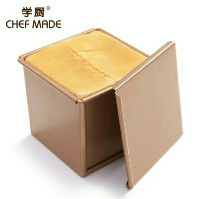 【巔品】chefmade 美國學廚 正方型 吐司模 金色波紋 水立方吐司盒/平面吐司模 烘焙用具 烘焙 模具 烤模 烘焙-細節圖2