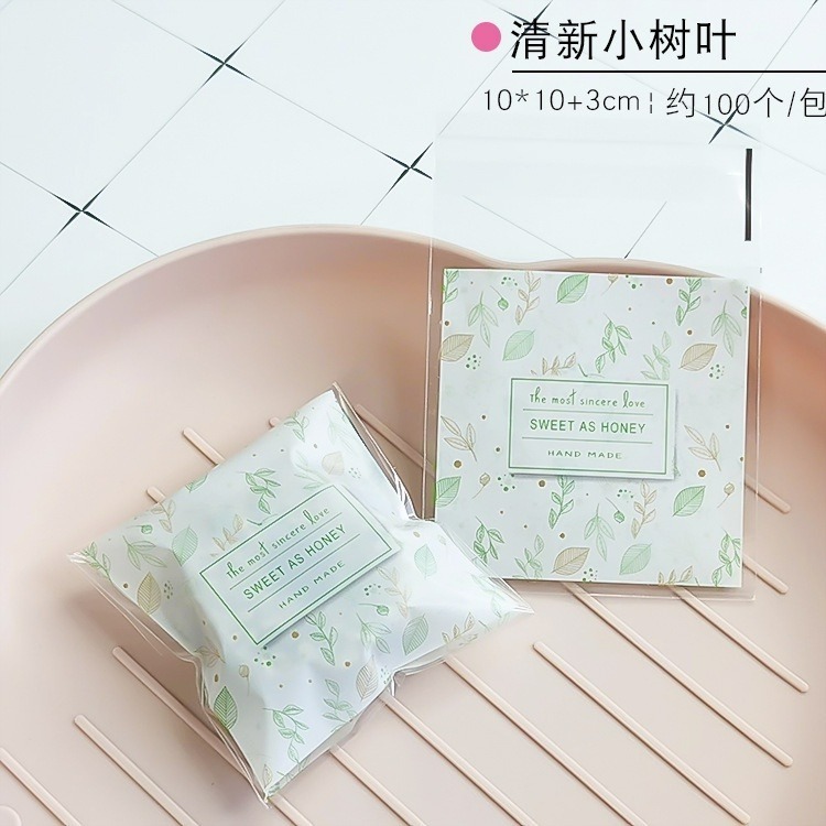 【巔品購物】✅發票&現貨 10*10公分自黏袋 OPP自黏袋 粉紅小貓/藍色小熊 動物餅乾袋 手工皂袋 鳯梨酥袋 月餅袋-規格圖9