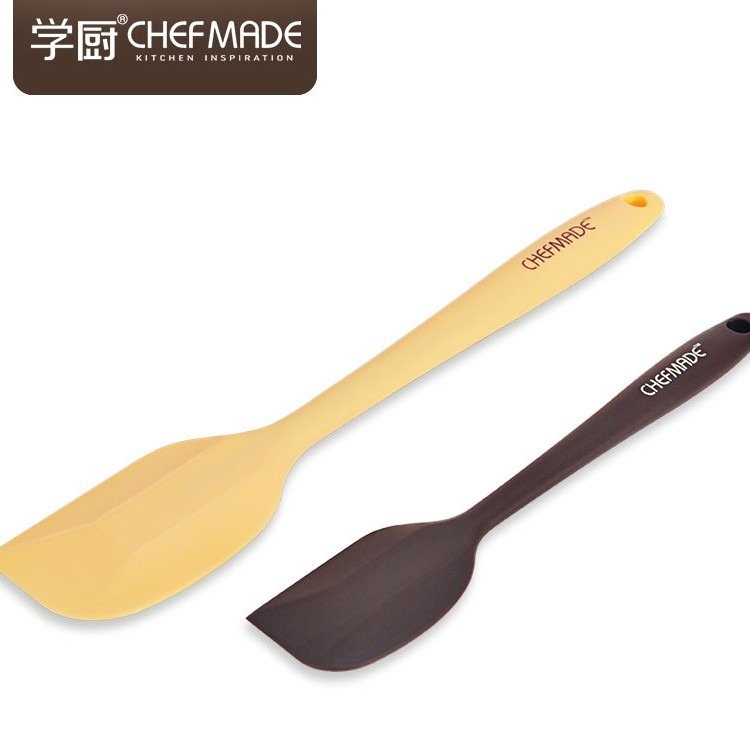【巔品購物】✅發票&現貨 刮刀2支入 chefmade 學廚 一體成型耐高溫矽膠刮刀 烘焙模具 烘焙用品 果醬工具 刮刀-細節圖4