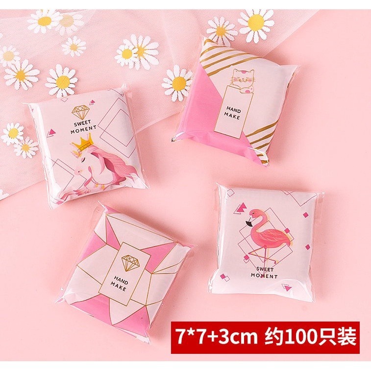 【巔品購物】✅發票 7*7自黏袋 可愛貓咪 烘焙包裝 鳳梨酥包裝袋 牛軋餅乾袋 甜點袋 西點包裝袋 糖果袋-規格圖9