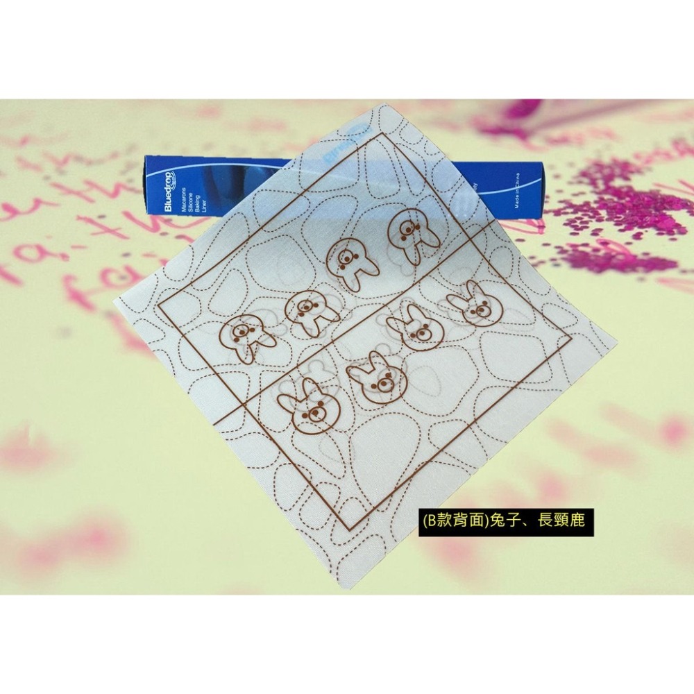 【巔品】✅發票 Bluedrop 藍點 彩繪蛋糕捲矽膠墊 瑞士捲 雙面四種圖案可剪裁 玻璃纖維 鉑金矽膠墊 彩繪蛋糕卷墊-細節圖7