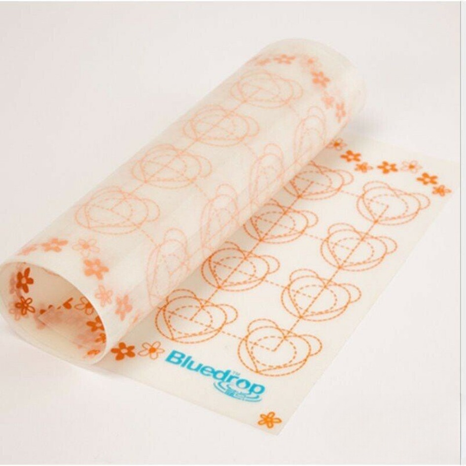 【巔品】✅發票 可剪裁 Bluedrop 藍點 27.5*80cm 可剪裁矽膠墊 玻璃纖維馬卡龍烤墊 馬卡龍矽膠墊 烤墊-細節圖2