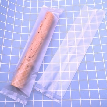 【巔品購物】5.5*24公分 蛋捲包裝袋 蛋捲機封袋 磨砂霧面包裝袋 機封袋 餅乾袋 蛋捲袋 熱封袋 平口袋 複合袋-細節圖4