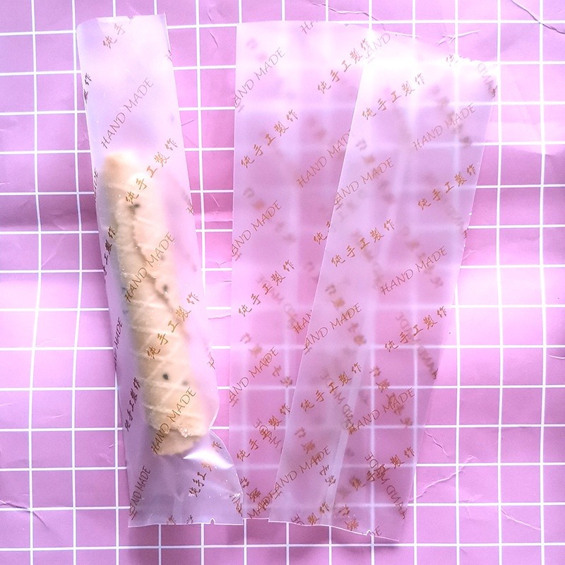 【巔品購物】5.5*24公分 蛋捲包裝袋 蛋捲機封袋 磨砂霧面包裝袋 機封袋 餅乾袋 蛋捲袋 熱封袋 平口袋 複合袋-規格圖7