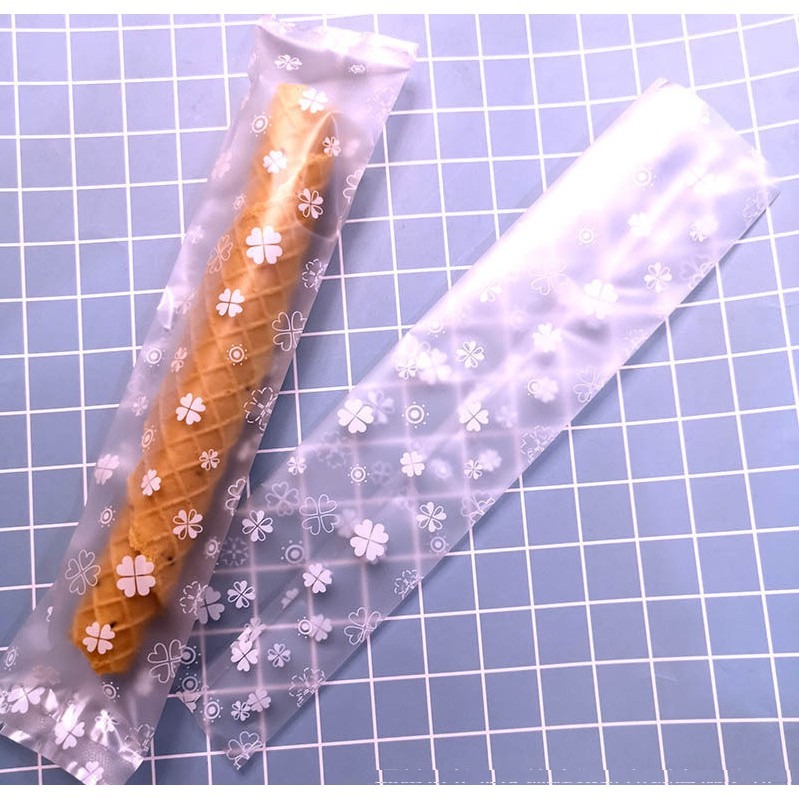 【巔品購物】5.5*24公分 蛋捲包裝袋 蛋捲機封袋 磨砂霧面包裝袋 機封袋 餅乾袋 蛋捲袋 熱封袋 平口袋 複合袋-規格圖7