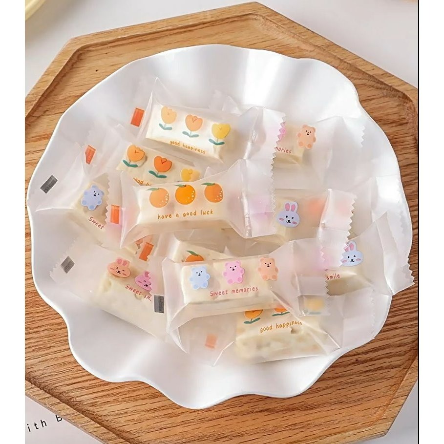 【巔品】✅發票 (約200入) 牛軋糖包裝袋 南棗核桃糕包裝袋 糖果機封袋 糖果袋 糖果包裝袋 巧克力袋 烘焙包裝袋 牛-細節圖3