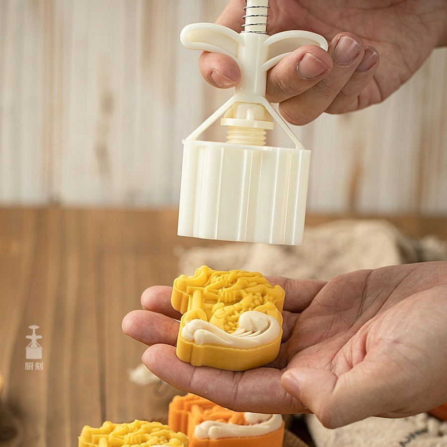 【巔品購物】✅發票&現貨 龍年月餅模 立體醒獅國潮風加厚月餅模具 三木月餅模 舞獅月餅模 如意月餅模 鳯梨酥模-細節圖3